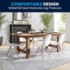 image:imageFlash Furniture Elon Series Plastic Modern Dining Chair with Wooden Legs MidCentury Modern Accent Chair for Dining Rooms and Offices WhiteWhite
