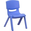 image:imageFlash Furniture Emmy Adjustable Classroom Activity Table with 6 Stackable Chairs Rectangular Plastic Activity Table for Kids 23625 W x 4725 L RedGrayBlue