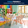 image:imageFlash Furniture Emmy Adjustable Classroom Activity Table with 6 Stackable Chairs Rectangular Plastic Activity Table for Kids 23625 W x 4725 L RedGrayNatural