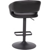 image:imageFlash Furniture Erik Contemporary Adjustable Height Barstool with Footrest and Rounded MidBack Upholstered Bar or Counter Height Stool WhiteChromeBlack VinylBlack Frame