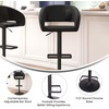 image:imageFlash Furniture Erik Contemporary Adjustable Height Barstool with Footrest and Rounded MidBack Upholstered Bar or Counter Height Stool WhiteChromeBlack VinylBlack Frame