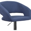 image:imageFlash Furniture Erik Contemporary Adjustable Height Barstool with Footrest and Rounded MidBack Upholstered Bar or Counter Height Stool WhiteChromeBlue FabricChrome Frame