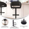image:imageFlash Furniture Erik Contemporary Adjustable Height Barstool with Footrest and Rounded MidBack Upholstered Bar or Counter Height Stool WhiteChromeCharcoal FabricBlack Frame