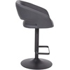 image:imageFlash Furniture Erik Contemporary Adjustable Height Barstool with Footrest and Rounded MidBack Upholstered Bar or Counter Height Stool WhiteChromeGray VinylBlack Frame