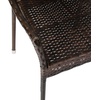 image:imageFlash Furniture Ethan Commercial Grade Patio Chair All Weather PE Rattan Wicker Stacking Patio Dining Chair GrayEspresso