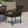 image:imageFlash Furniture Ethan Commercial Grade Patio Chair All Weather PE Rattan Wicker Stacking Patio Dining Chair GrayEspresso