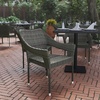 image:imageFlash Furniture Ethan Commercial Grade Patio Chair All Weather PE Rattan Wicker Stacking Patio Dining Chair GrayGrey