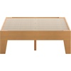 image:imageFlash Furniture Evelyn Wooden Platform Bed  Natural Pine Finish  Queen  Wooden Slat Support  No Box Spring Required  Easy AssemblyNatural