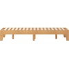 image:imageFlash Furniture Evelyn Wooden Platform Bed  Natural Pine Finish  Queen  Wooden Slat Support  No Box Spring Required  Easy AssemblyNatural