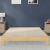 image:imageFlash Furniture Evelyn Wooden Platform Bed  Natural Pine Finish  Queen  Wooden Slat Support  No Box Spring Required  Easy AssemblyNatural