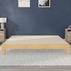 image:imageFlash Furniture Evelyn Wooden Platform Bed  Natural Pine Finish  Queen  Wooden Slat Support  No Box Spring Required  Easy AssemblyNatural