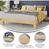 image:imageFlash Furniture Evelyn Wooden Platform Bed  Natural Pine Finish  Queen  Wooden Slat Support  No Box Spring Required  Easy AssemblyNatural