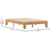 image:imageFlash Furniture Evelyn Wooden Platform Bed  Natural Pine Finish  Queen  Wooden Slat Support  No Box Spring Required  Easy AssemblyNatural
