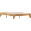 image:imageFlash Furniture Evelyn Wooden Platform Bed  Natural Pine Finish  Queen  Wooden Slat Support  No Box Spring Required  Easy AssemblyNatural