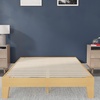 image:imageFlash Furniture Evelyn Wooden Platform Bed  Natural Pine Finish  Queen  Wooden Slat Support  No Box Spring Required  Easy AssemblyNatural