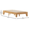 image:imageFlash Furniture Evelyn Wooden Platform Bed  Natural Pine Finish  Queen  Wooden Slat Support  No Box Spring Required  Easy AssemblyNatural