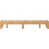 image:imageFlash Furniture Evelyn Wooden Platform Bed  Natural Pine Finish  Queen  Wooden Slat Support  No Box Spring Required  Easy AssemblyNatural