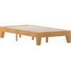 image:imageFlash Furniture Evelyn Wooden Platform Bed  Natural Pine Finish  Queen  Wooden Slat Support  No Box Spring Required  Easy AssemblyNatural