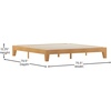 image:imageFlash Furniture Evelyn Wooden Platform Bed  Natural Pine Finish  Queen  Wooden Slat Support  No Box Spring Required  Easy AssemblyNatural