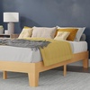image:imageFlash Furniture Evelyn Wooden Platform Bed  Natural Pine Finish  Queen  Wooden Slat Support  No Box Spring Required  Easy AssemblyNatural