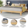 image:imageFlash Furniture Evelyn Wooden Platform Bed  Natural Pine Finish  Queen  Wooden Slat Support  No Box Spring Required  Easy AssemblyNatural