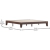 image:imageFlash Furniture Evelyn Wooden Platform Bed  Natural Pine Finish  Queen  Wooden Slat Support  No Box Spring Required  Easy AssemblyWalnut