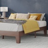image:imageFlash Furniture Evelyn Wooden Platform Bed  Natural Pine Finish  Queen  Wooden Slat Support  No Box Spring Required  Easy AssemblyWalnut