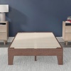 image:imageFlash Furniture Evelyn Wooden Platform Bed  Natural Pine Finish  Queen  Wooden Slat Support  No Box Spring Required  Easy AssemblyWalnut