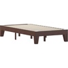 image:imageFlash Furniture Evelyn Wooden Platform Bed  Natural Pine Finish  Queen  Wooden Slat Support  No Box Spring Required  Easy AssemblyWalnut