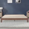 image:imageFlash Furniture Evelyn Wooden Platform Bed  Natural Pine Finish  Queen  Wooden Slat Support  No Box Spring Required  Easy AssemblyWalnut