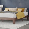 image:imageFlash Furniture Evelyn Wooden Platform Bed  Natural Pine Finish  Queen  Wooden Slat Support  No Box Spring Required  Easy AssemblyWalnut