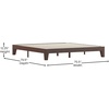 image:imageFlash Furniture Evelyn Wooden Platform Bed  Natural Pine Finish  Queen  Wooden Slat Support  No Box Spring Required  Easy AssemblyWalnut