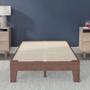 image:imageFlash Furniture Evelyn Wooden Platform Bed  Natural Pine Finish  Queen  Wooden Slat Support  No Box Spring Required  Easy AssemblyWalnut