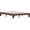 image:imageFlash Furniture Evelyn Wooden Platform Bed  Natural Pine Finish  Queen  Wooden Slat Support  No Box Spring Required  Easy AssemblyWalnut