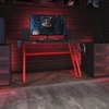 image:imageFlash Furniture Fisher Red Gaming Ergonomic Desk with Cup Holder and Headphone HookRed