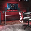 image:imageFlash Furniture Fisher Red Gaming Ergonomic Desk with Cup Holder and Headphone HookWhite