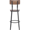 image:imageFlash Furniture Flint Series Commercial Restaurant Barstool Wood SeatBack Powder Coat Frame BlackAntique Copper