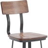image:imageFlash Furniture Flint Series Commercial Restaurant Barstool Wood SeatBack Powder Coat Frame BlackAntique Copper