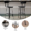 image:imageFlash Furniture Flint Series Commercial Restaurant Barstool Wood SeatBack Powder Coat Frame BlackBlack