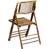 image:imageFlash Furniture Folding Bohemian Bamboo Chairs with Curved Backs Modern Bamboo Folding Dining Chairs 300 lb Static Weight Capacity Set of 4Set of 1