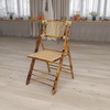 image:imageFlash Furniture Folding Bohemian Bamboo Chairs with Curved Backs Modern Bamboo Folding Dining Chairs 300 lb Static Weight Capacity Set of 4Set of 1