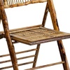 image:imageFlash Furniture Folding Bohemian Bamboo Chairs with Curved Backs Modern Bamboo Folding Dining Chairs 300 lb Static Weight Capacity Set of 4Set of 1