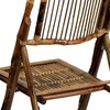 image:imageFlash Furniture Folding Bohemian Bamboo Chairs with Curved Backs Modern Bamboo Folding Dining Chairs 300 lb Static Weight Capacity Set of 4Set of 2