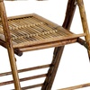 image:imageFlash Furniture Folding Bohemian Bamboo Chairs with Curved Backs Modern Bamboo Folding Dining Chairs 300 lb Static Weight Capacity Set of 4Set of 2