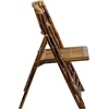 image:imageFlash Furniture Folding Bohemian Bamboo Chairs with Curved Backs Modern Bamboo Folding Dining Chairs 300 lb Static Weight Capacity Set of 4Set of 4