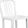 image:imageFlash Furniture Gael 30 Commercial Metal Barstools with Footrest Vertical Slat Back Bar Height Stools for Restaurants and Kitchens Set of 2 SilverWhite