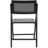 image:imageFlash Furniture Galene Cane Rattan Folding Chair Set Solid Wood Frame and Seat Ventilated Backrest Event Seating Solution Pack of 2 NaturalBlack