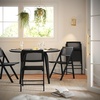 image:imageFlash Furniture Galene Cane Rattan Folding Chair Set Solid Wood Frame and Seat Ventilated Backrest Event Seating Solution Pack of 2 NaturalBlack