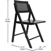 image:imageFlash Furniture Galene Cane Rattan Folding Chair Set Solid Wood Frame and Seat Ventilated Backrest Event Seating Solution Pack of 2 NaturalBlack