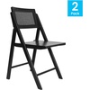 image:imageFlash Furniture Galene Cane Rattan Folding Chair Set Solid Wood Frame and Seat Ventilated Backrest Event Seating Solution Pack of 2 NaturalBlack